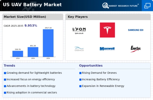US UAV Battery Market Infographic
