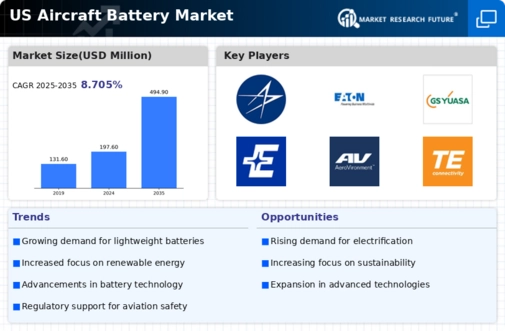 US Aircraft Battery Market Infographic