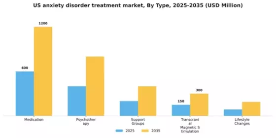 US Anxiety Disorder Treatment Market Segment Image 3