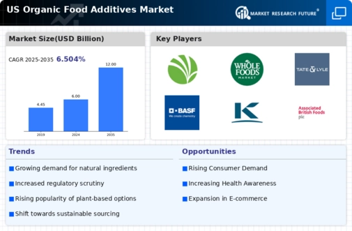 US Organic Food Additives Market Infographic