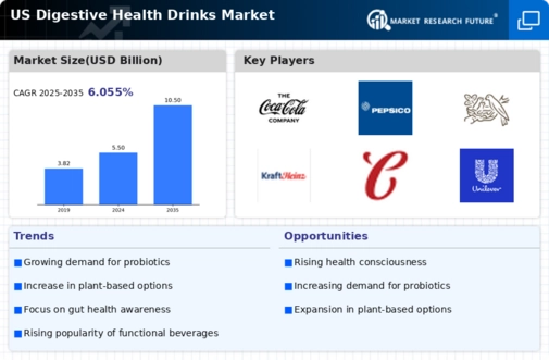 US Digestive Health Drinks Market Infographic