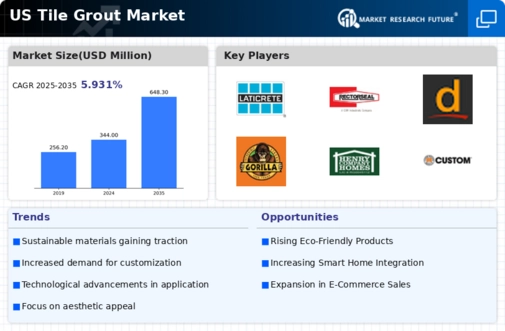 US Tile Grout Market Infographic
