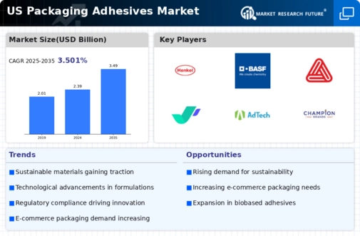 US Packaging Adhesives Market Infographic