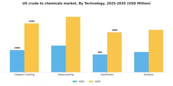 US Crude to chemicals Market Segment Image 4