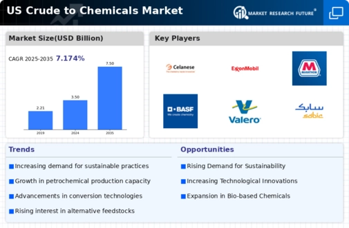 US Crude to chemicals Market Infographic