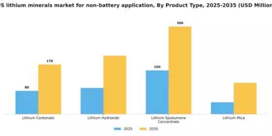 US Lithium Minerals Market for Non-Battery Application Segment Image 2