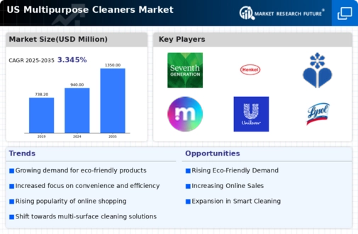 US Multipurpose Cleaners Market Infographic