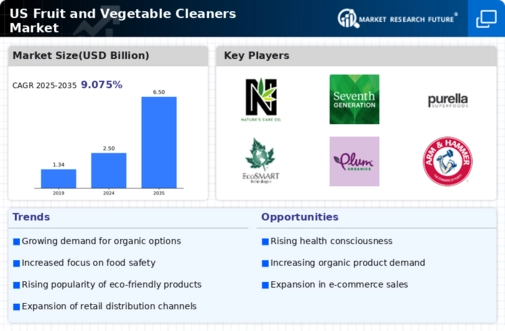 US Fruit Vegetable Cleaners Market Infographic