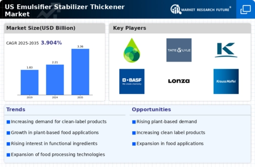 US Emulsifier Stabilizer Thickener Market Infographic