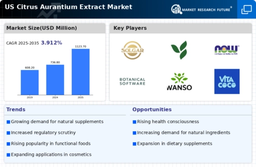US Citrus Aurantium Extract Market Infographic