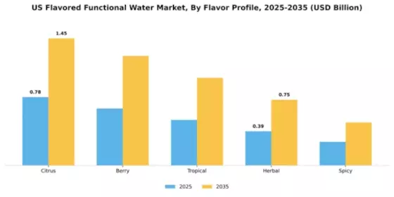 US Flavored and Functional Water Market Segment Image 2