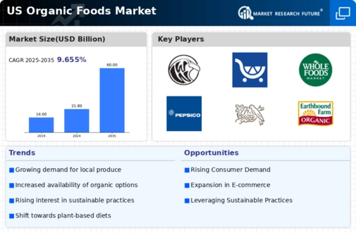 US Organic Foods Market Infographic