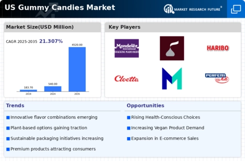 US Gummy Candies Market Infographic