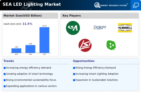 SEA LED Lighting Market  Infographic