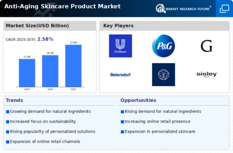 Anti Aging Skincare Product Market Infographic