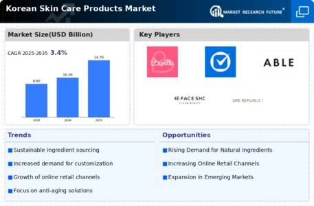 Korean Skin Care Products Market Infographic