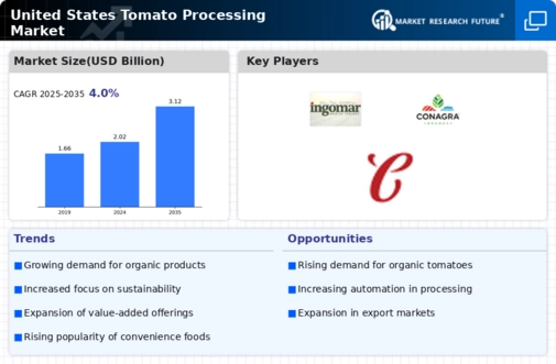 US Tomato Processing Market Infographic