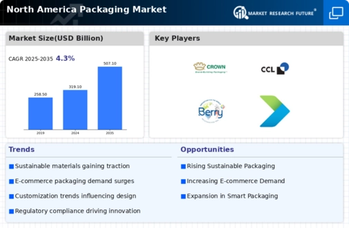 North America Packaging Market Infographic
