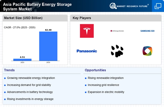 APAC Battery Energy Storage System Market Infographic