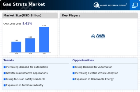 Gas Struts Market Infographic