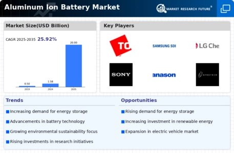 Aluminum Ion Battery Market Infographic