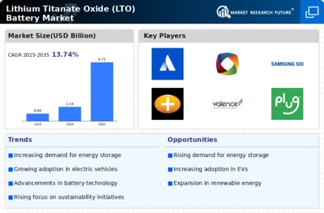 Lithium Titanate Oxide Lot Battery Market Infographic