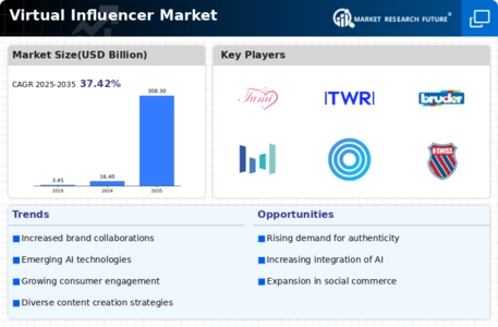 Virtual Influencer Market Infographic