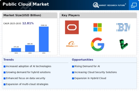 Public Cloud Market Infographic