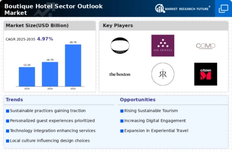 Boutique Hotel Sector Outlook Market Infographic