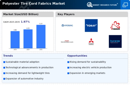 Polyester Tire Cord Fabrics Market  Infographic