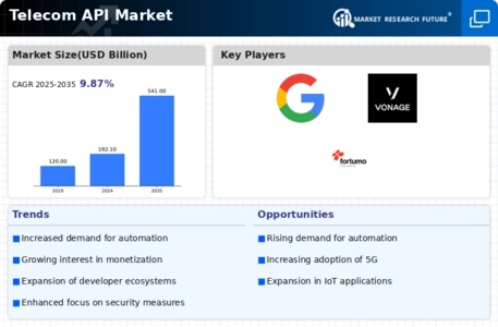 Telecom API Market Infographic