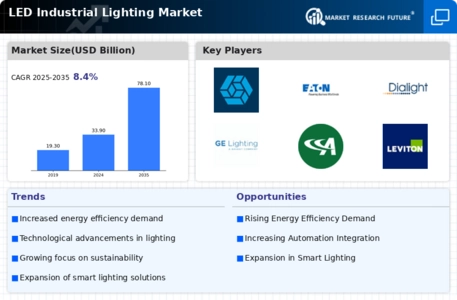 LED Industrial Lighting Market Infographic