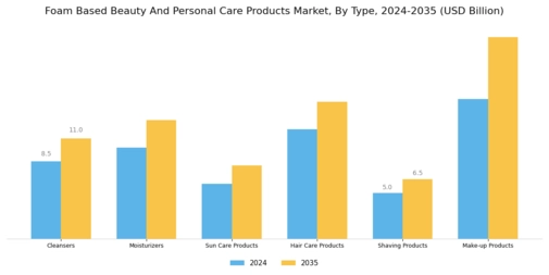 Foam Based Beauty And Personal Care Products Market Segment Image 0