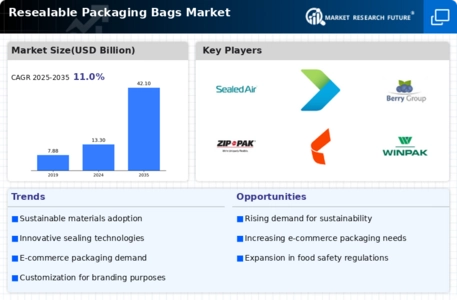 Resealable Packaging Bags Market Infographic
