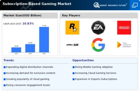 Subscription Based Gaming Market Infographic