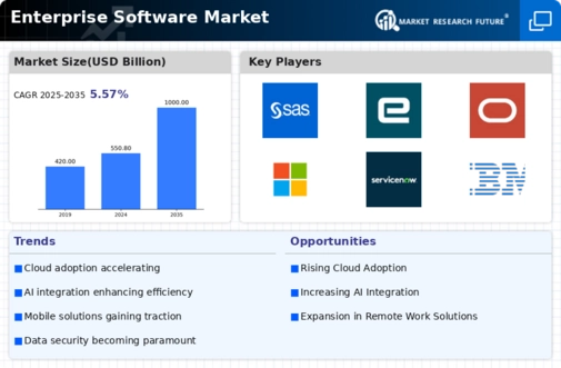 Enterprise Software Market Infographic