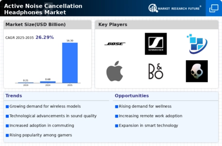 Active Noise Cancellation Headphones Market Infographic