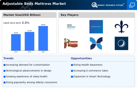 Adjustable Beds Mattress Market Infographic