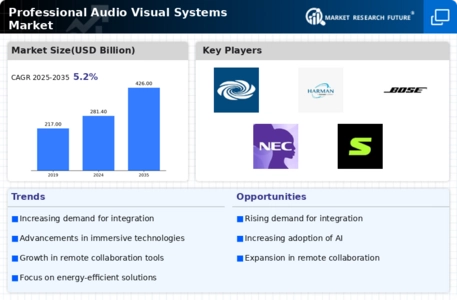 Professional Audio Visual Systems Market Infographic