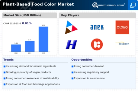Plant-Based Food Color Market Infographic