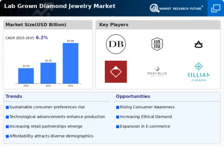 Lab Grown Diamond Jewelry Market Infographic