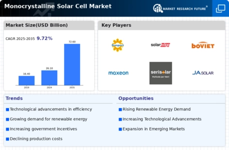 Monocrystalline Solar Cell Market
 Infographic