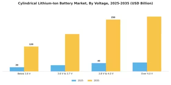 Cylindrical Lithium Ion Battery Market Segment Image 1