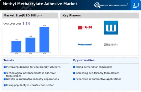 Methyl Methacrylate Adhesive Market
 Infographic