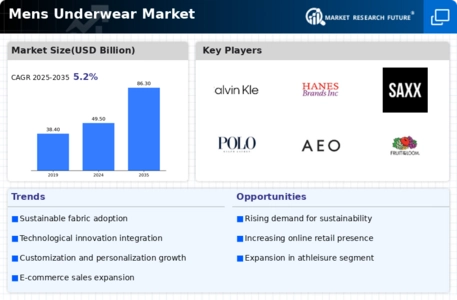 Mens Underwear Market Infographic
