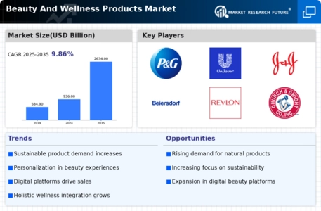 Beauty And Wellness Products Market Infographic
