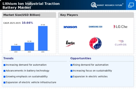 Lithium Ion Industrial Traction Battery Market Infographic