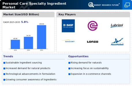 Personal Care Specialty Ingredient Market Infographic