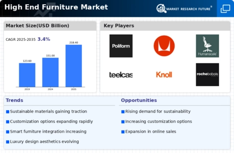 High End Furniture Market Infographic