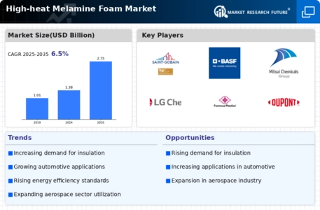 High Heat Melamine Foam Market Infographic